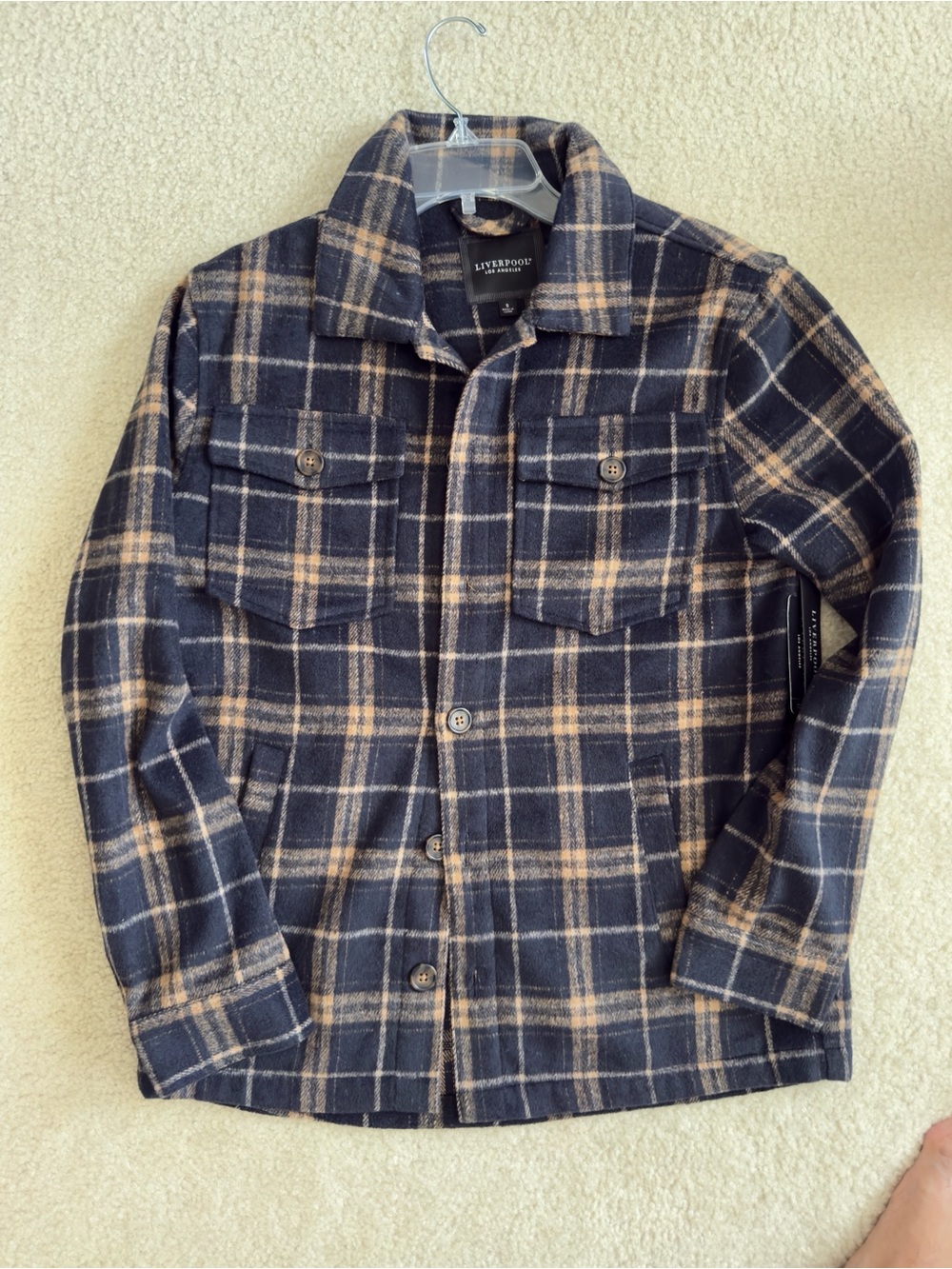 BRAND NEW LIVERPOOL MENS WOOL SHIRT JACKET SHACKET MENS SMALL